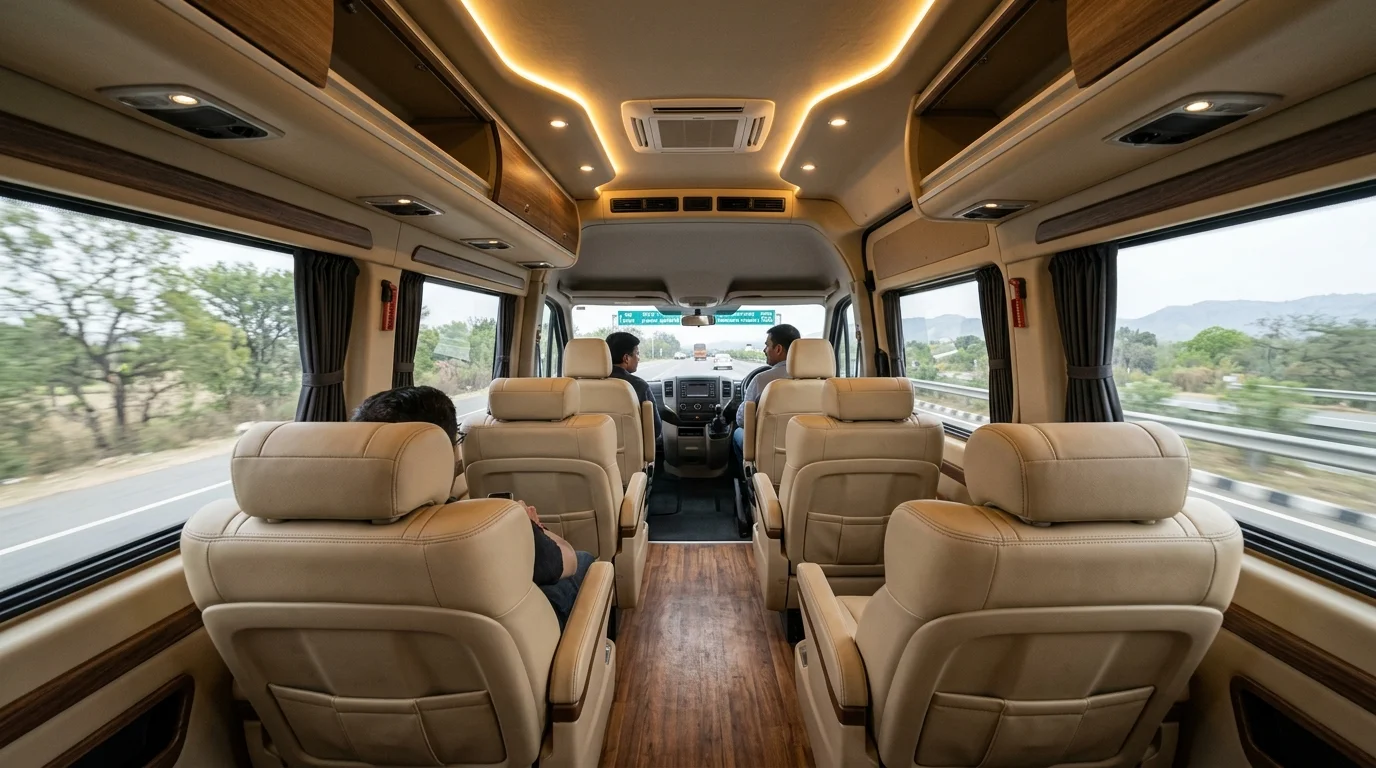 Force Urbania High Roof Cabin & Ambient LED Lighting - Shivaputhra Travels